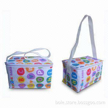 Cooler Bag with Full Printed Material, Long Handle and Cooling Lining, Can be Used as Lunch Tote